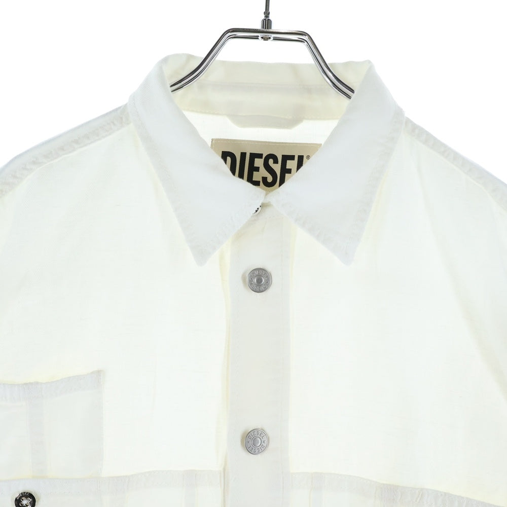 DIESEL(ディーゼル) D-FLOX SHIRT ディーフロックシャツ ホワイト D-FLOX 01AXM