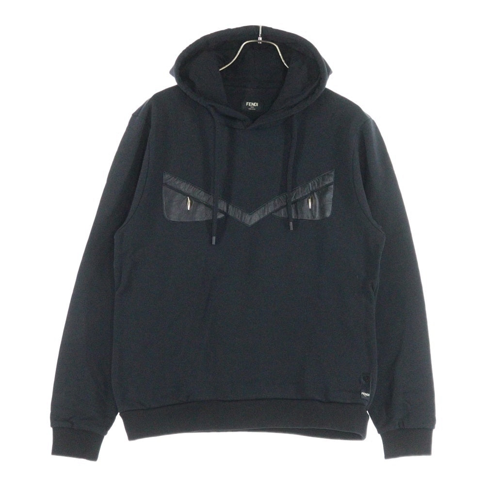 FENDI(フェンディ) モンスター ワッペン プルオーバーパーカー ブラック FY0945 A65Y
