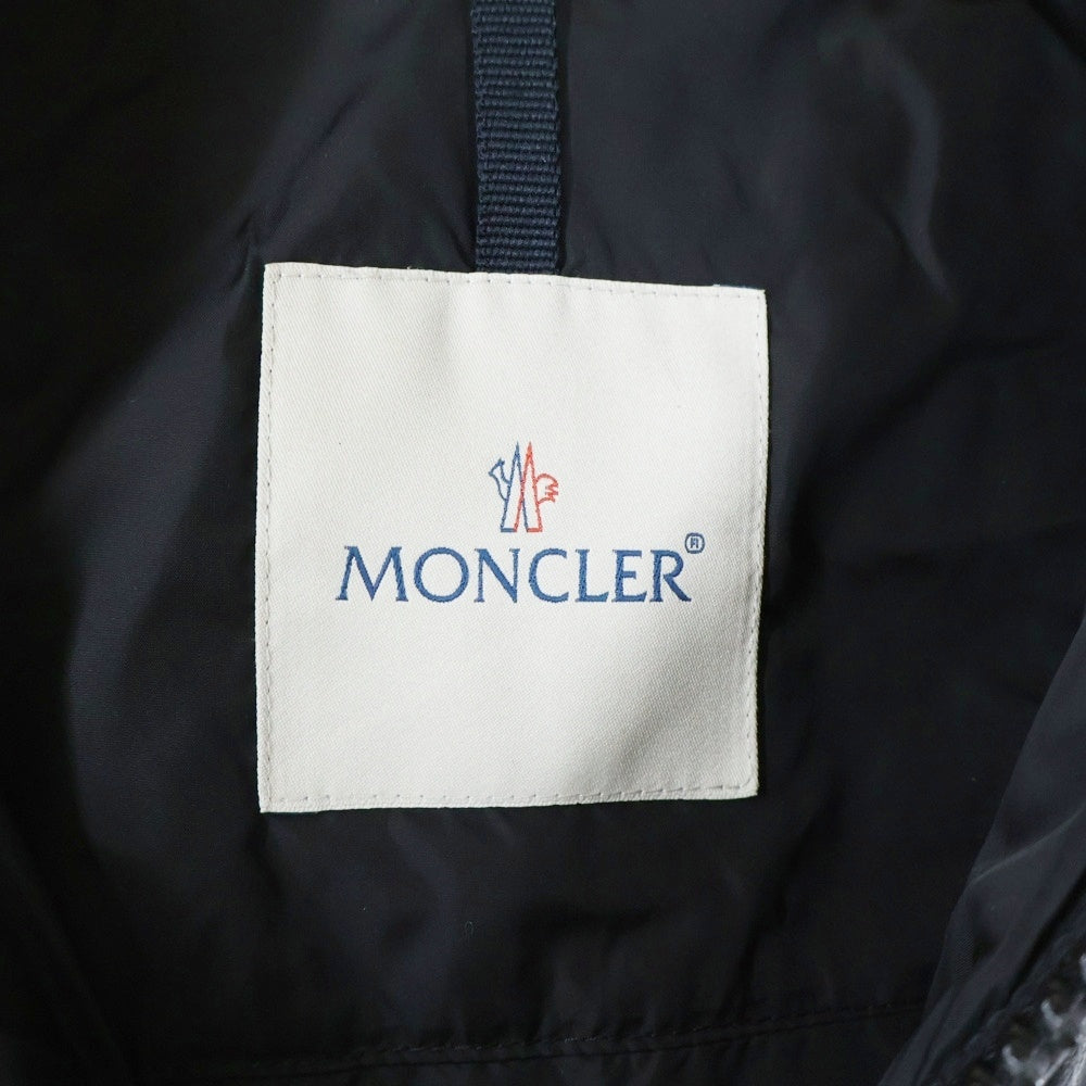 MONCLER(モンクレール) GABERIC GIUBBOTTO ガベリック オールレザーダウンジャケット 32091419310554989 ブラック