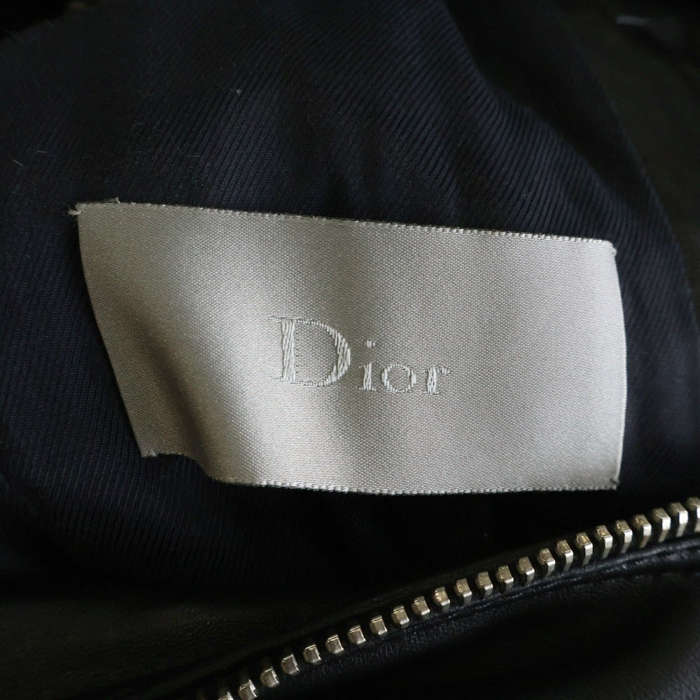DIOR(ディオール) 08W ラムレザーバイカージャケット 8H4541000003 ブラック