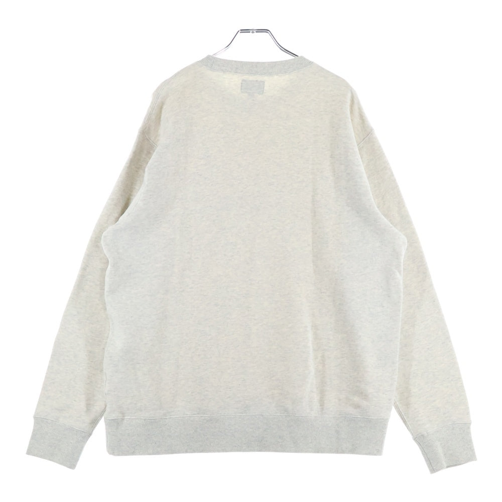 BEAMS(ビームス) 25SS フロント ロゴプリント クルーネックスウェット トレーナー グレー 11-13-1279-458