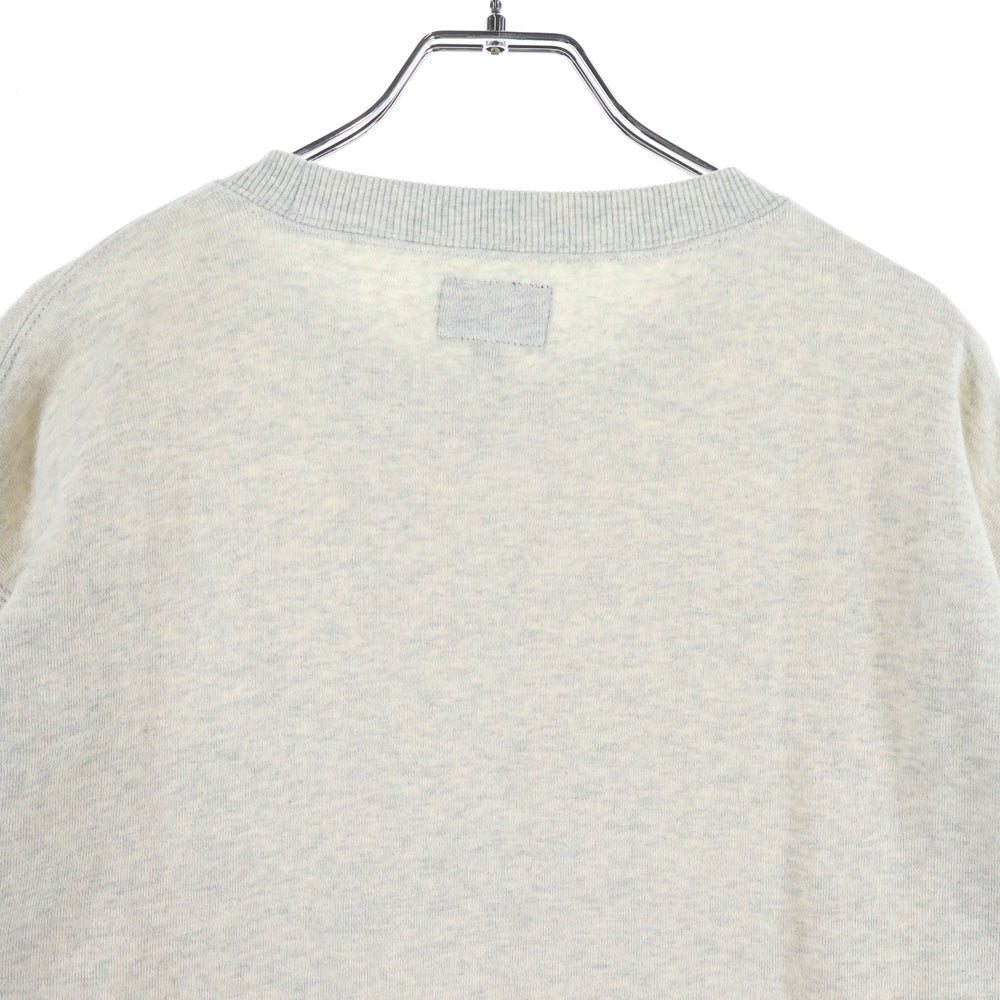 BEAMS(ビームス) 25SS フロント ロゴプリント クルーネックスウェット トレーナー グレー 11-13-1279-458