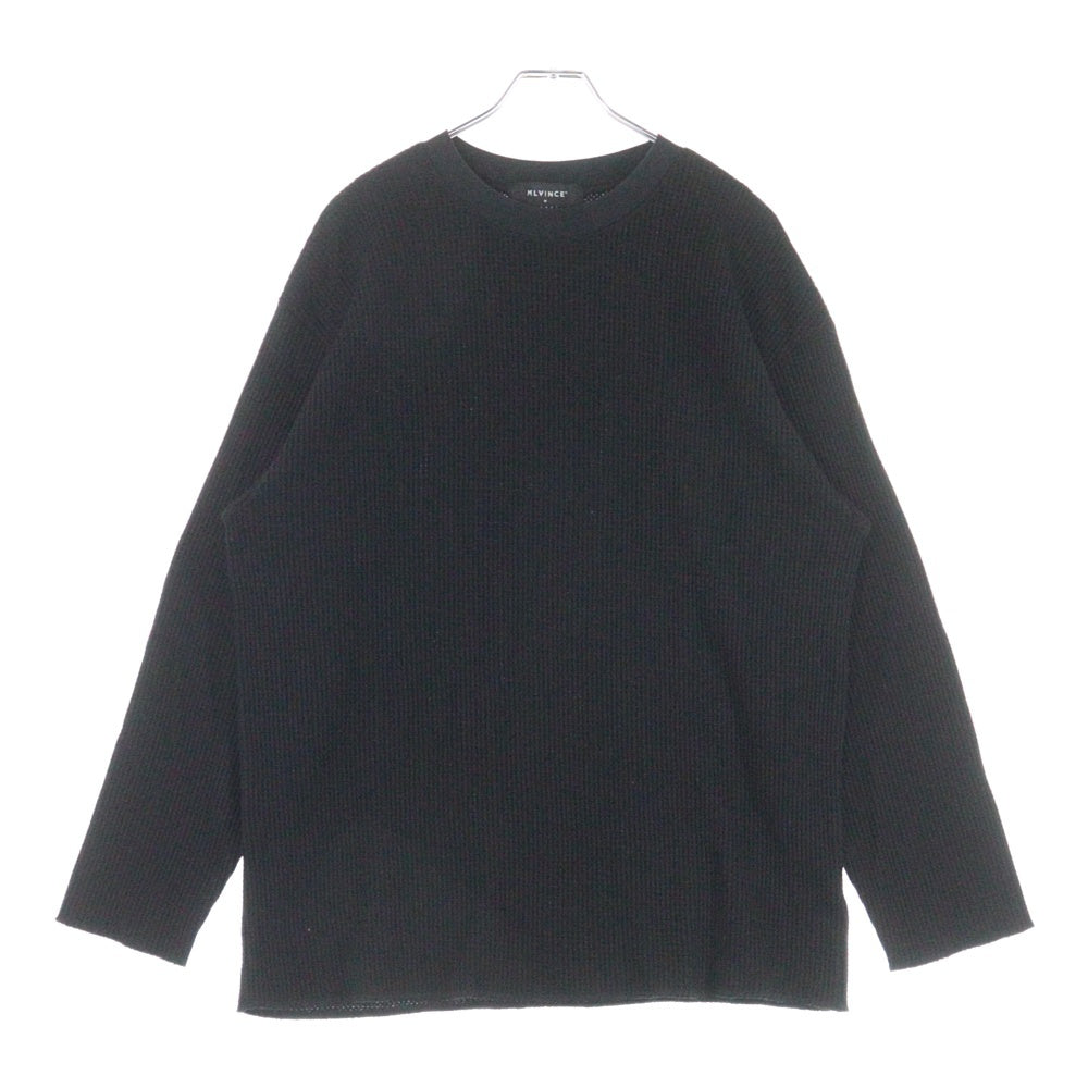 MLVINCE(メルヴィンス) 24AW HEAVYWEIGHT THERMAL L/S ヘビーウエイト 長袖サーマルシャツ MV24AW09-PTL ブラック