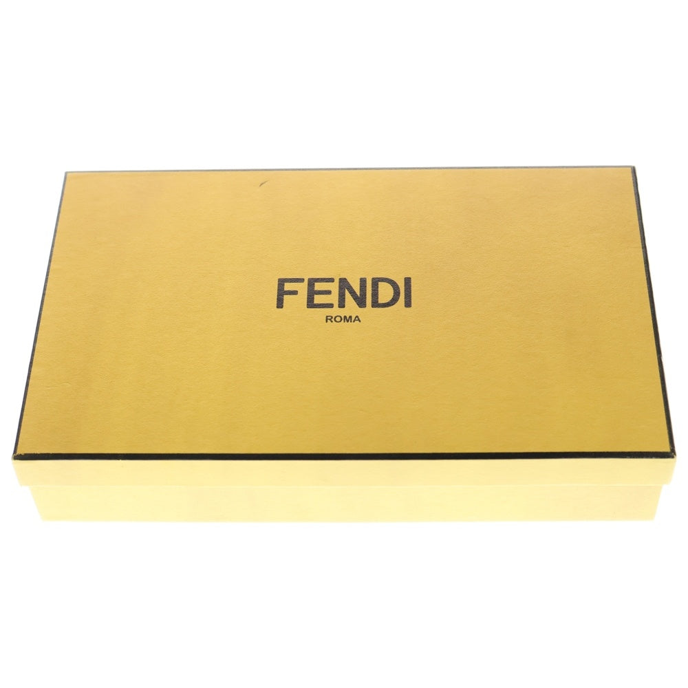 FENDI(フェンディ) ロゴ フォンポーチ ケース レザーショルダーバッグ 7AS192 ホワイト レディース