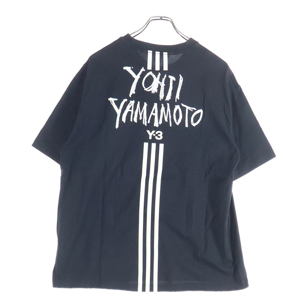 Y-3(ワイスリー) YOHJI YAMAMOTO Signature Graphic Tee DY7217 ヨウジヤマモト バックプリント 半袖Tシャツ カットソー ブラック