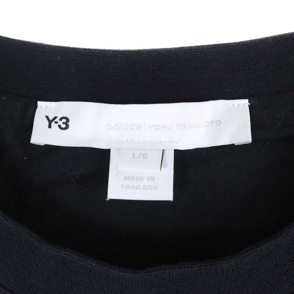 Y-3(ワイスリー) REAL MADRID 120TH ANNIVERSARY TEE HM6687 リアルマドリード 120周年記念 バックプリント 半袖Tシャツ カットソー ブラック
