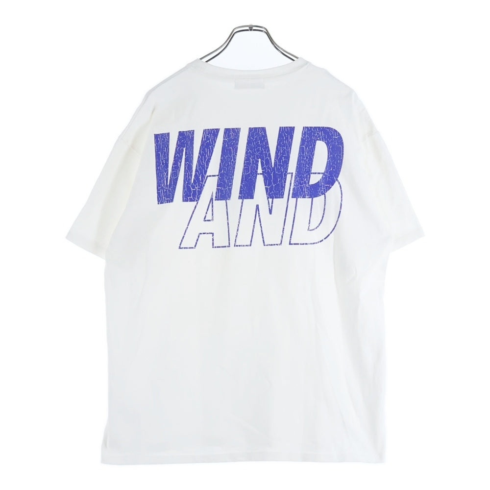 WIND AND SEA(ウィンダンシー) CRACK P DYE TEE WDS-O-SEA-23-Q4-CS-01 クラックプリント 半袖Tシャツ カットソー ホワイト