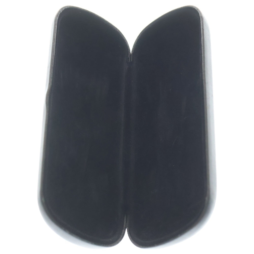 CHROME HEARTS(クロムハーツ) Glasses Case イタリア製 スクロールラベル付き メガネケース 小物 ブラック