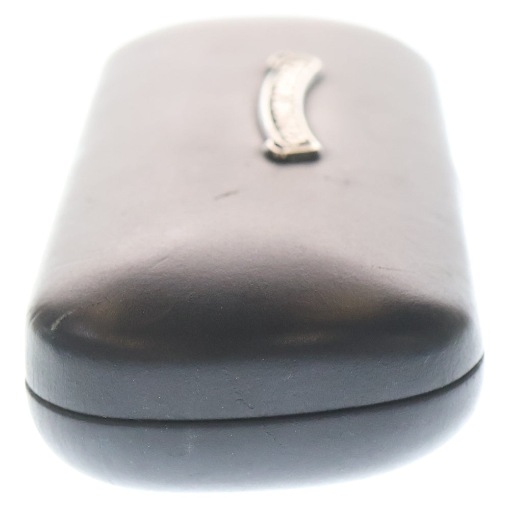 CHROME HEARTS(クロムハーツ) Glasses Case イタリア製 スクロールラベル付き メガネケース 小物 ブラック
