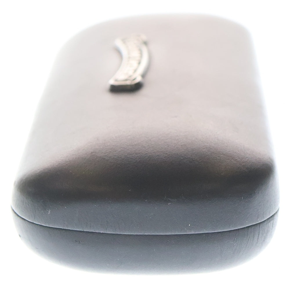 CHROME HEARTS(クロムハーツ) Glasses Case イタリア製 スクロールラベル付き メガネケース 小物 ブラック