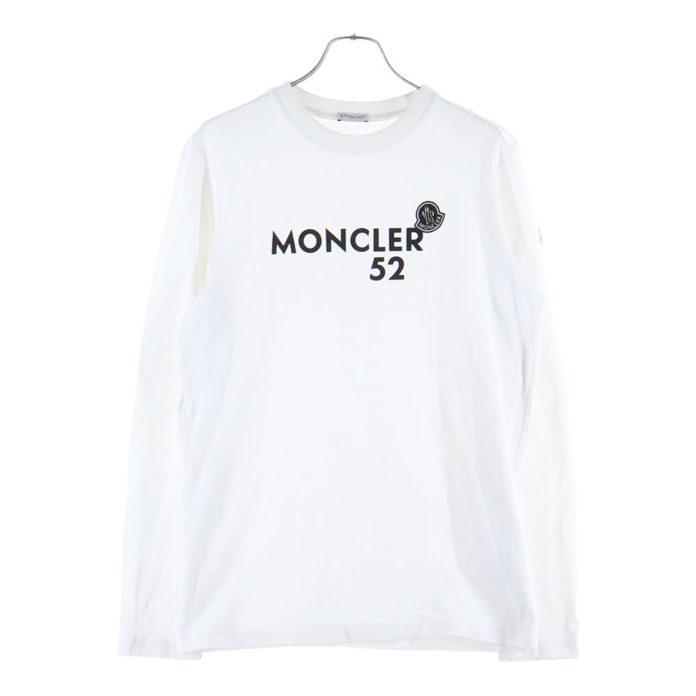 MONCLER(モンクレール) 25AW LS T-SHIRT ロングスリーブTシャツ ロゴプリント ホワイト K20918D00011