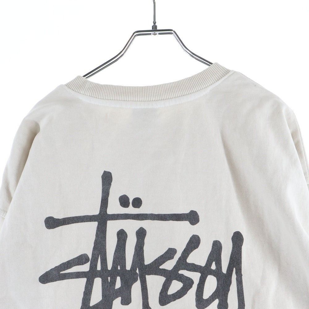 STUSSY(ステューシー) BASIC STUSSY CREW PIGMENT DYED ピグメントダイスウェット ベージュ