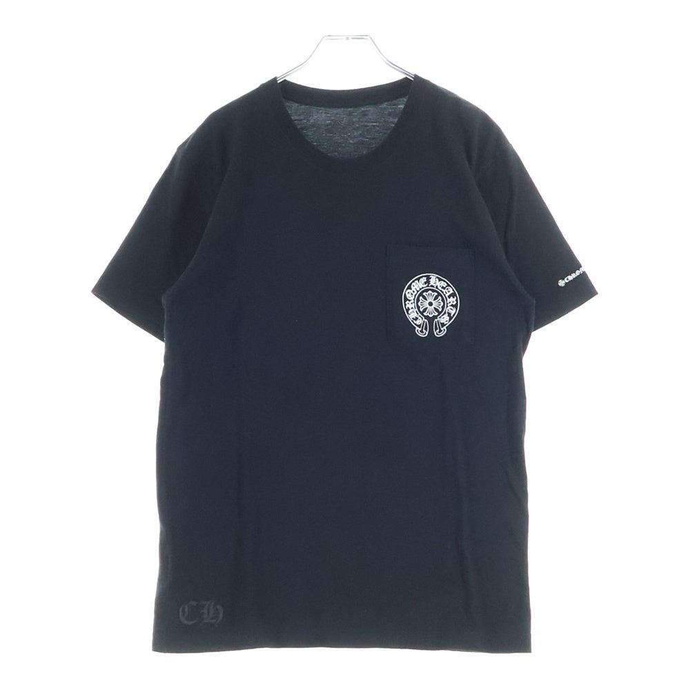 CHROME HEARTS(クロムハーツ) CHプラス バックホースシュー 半袖Tシャツ カットソー ブラック