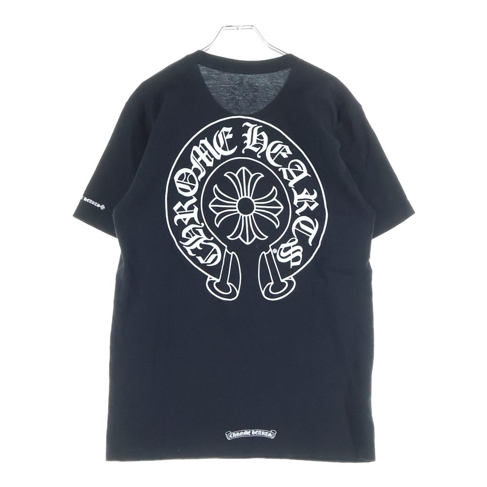 CHROME HEARTS(クロムハーツ) CHプラス バックホースシュー 半袖Tシャツ カットソー ブラック