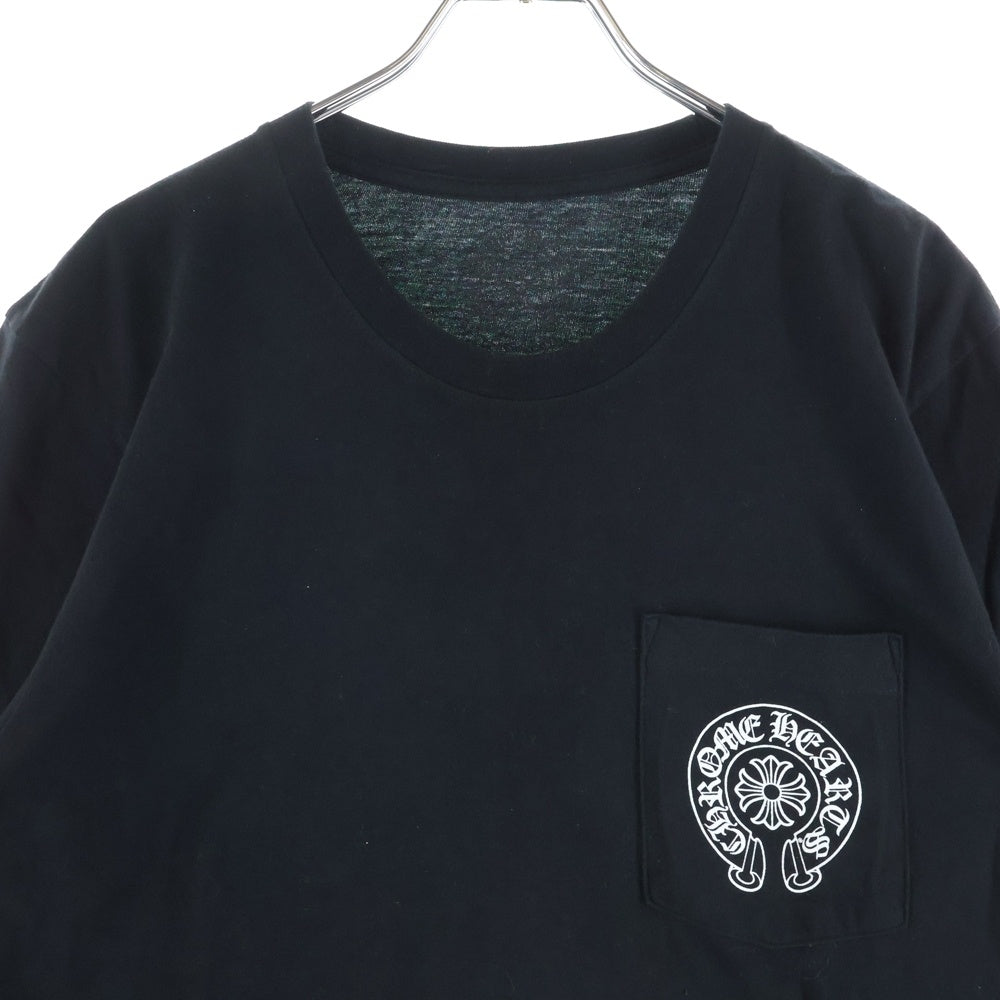 CHROME HEARTS(クロムハーツ) CHプラス バックホースシュー 半袖Tシャツ カットソー ブラック