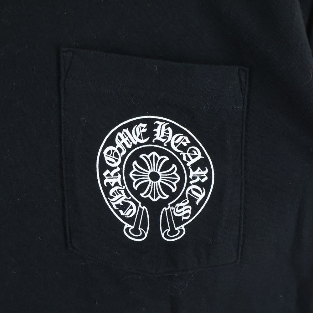 CHROME HEARTS(クロムハーツ) CHプラス バックホースシュー 半袖Tシャツ カットソー ブラック