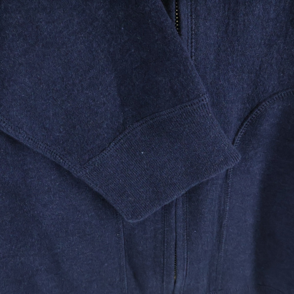 DIOR(ディオール) 21AW カシミヤ混 裏オブリーク総柄 ロゴ刺繍 ジップアップパーカー 113M221AT225 ネイビー