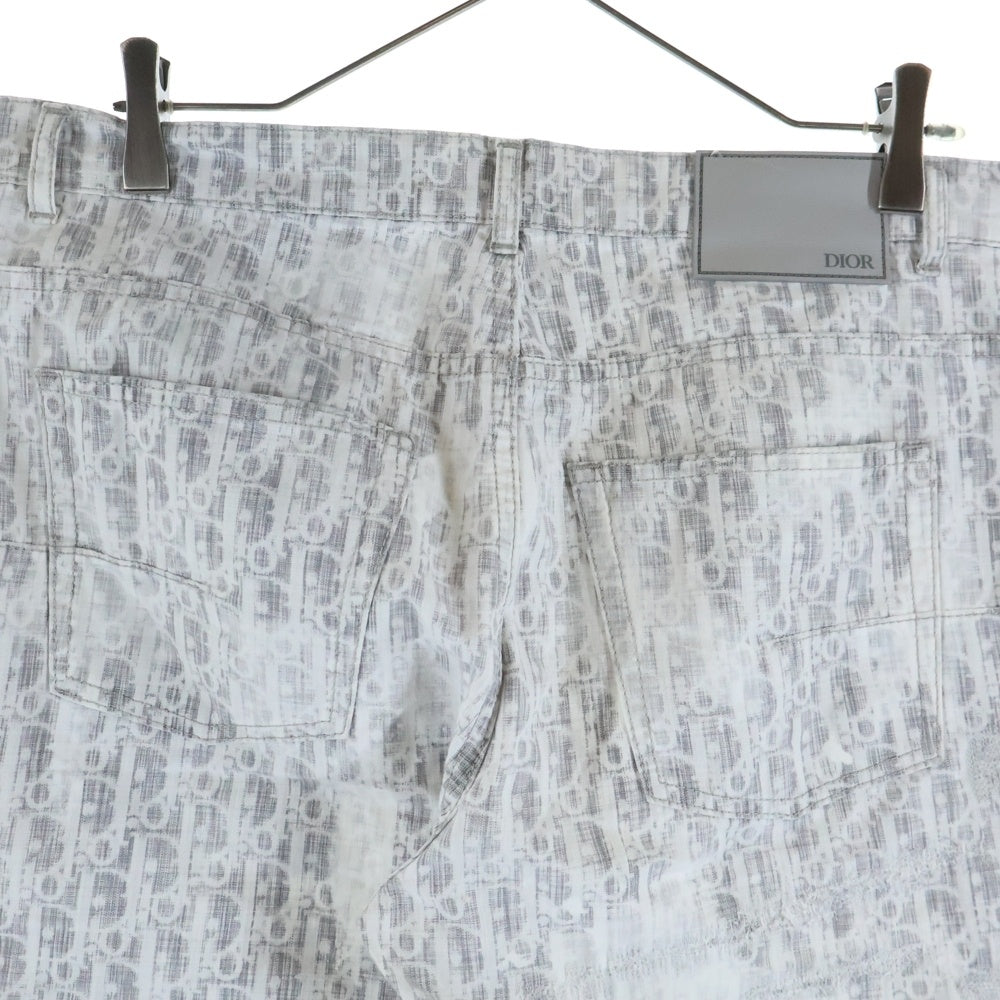 DIOR(ディオール) 21AW オブリーク総柄デニムパンツ 193D011DY503 グレー