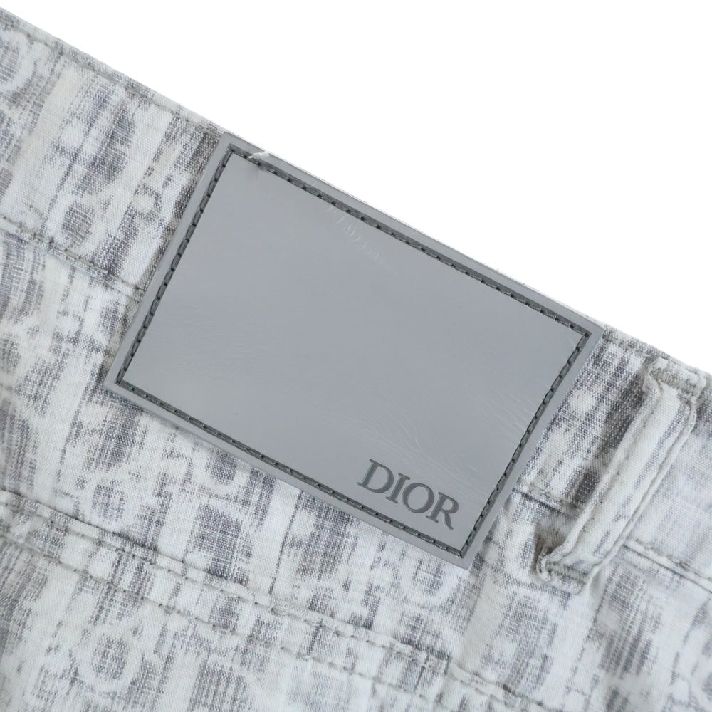DIOR(ディオール) 21AW オブリーク総柄デニムパンツ 193D011DY503 グレー