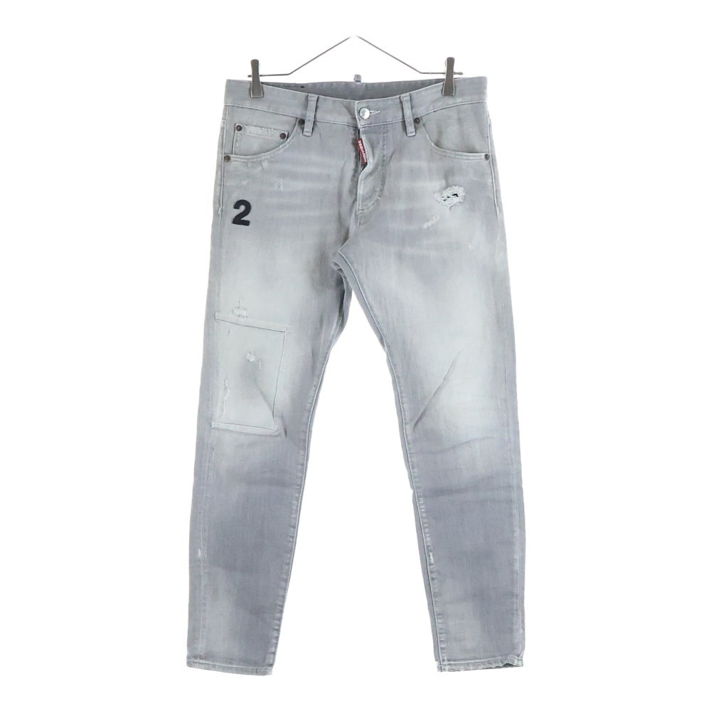 DSQUARED2(ディースクエアード) Skinny Dan Jean S74LB0694 S30260 スキニーデニムパンツ グレー