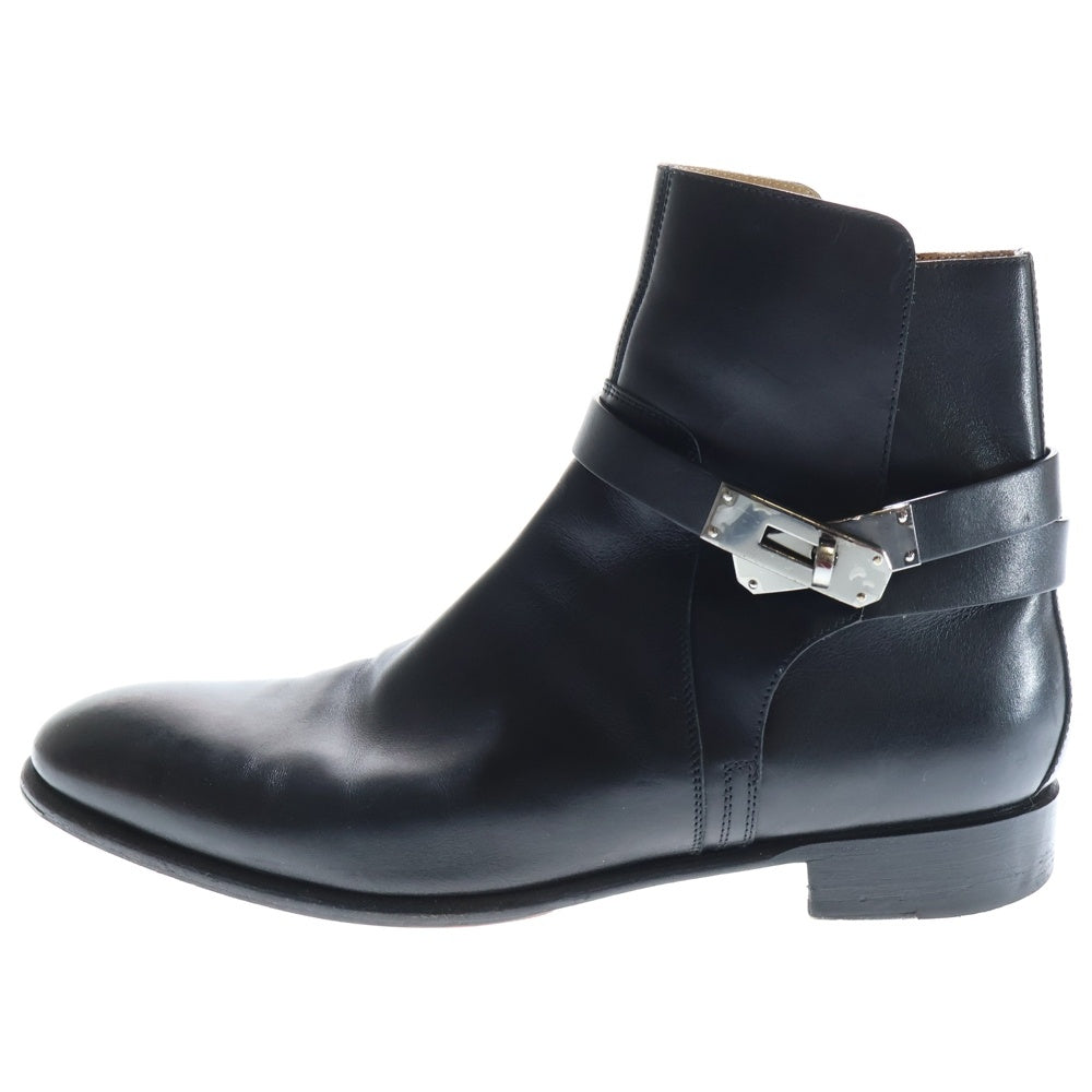 HERMES(エルメス) NEO ネオ ケリー金具 レザーショートブーツ ブラック