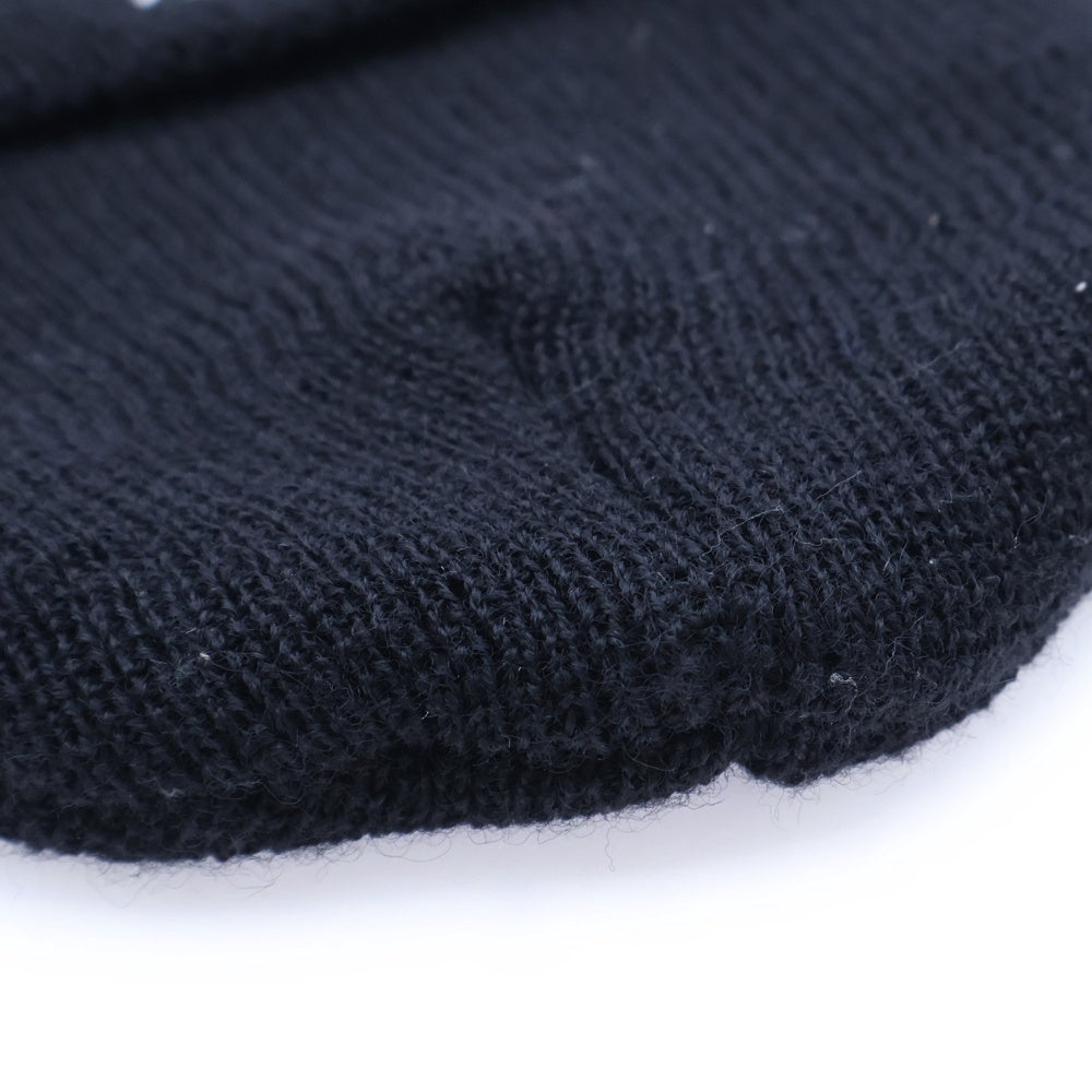 CHROME HEARTS(クロムハーツ) WATCH CAP FUCK YOU ワッチキャップ CHロゴ FUCK YOU刺繍ビーニー ニット帽子 ブラック