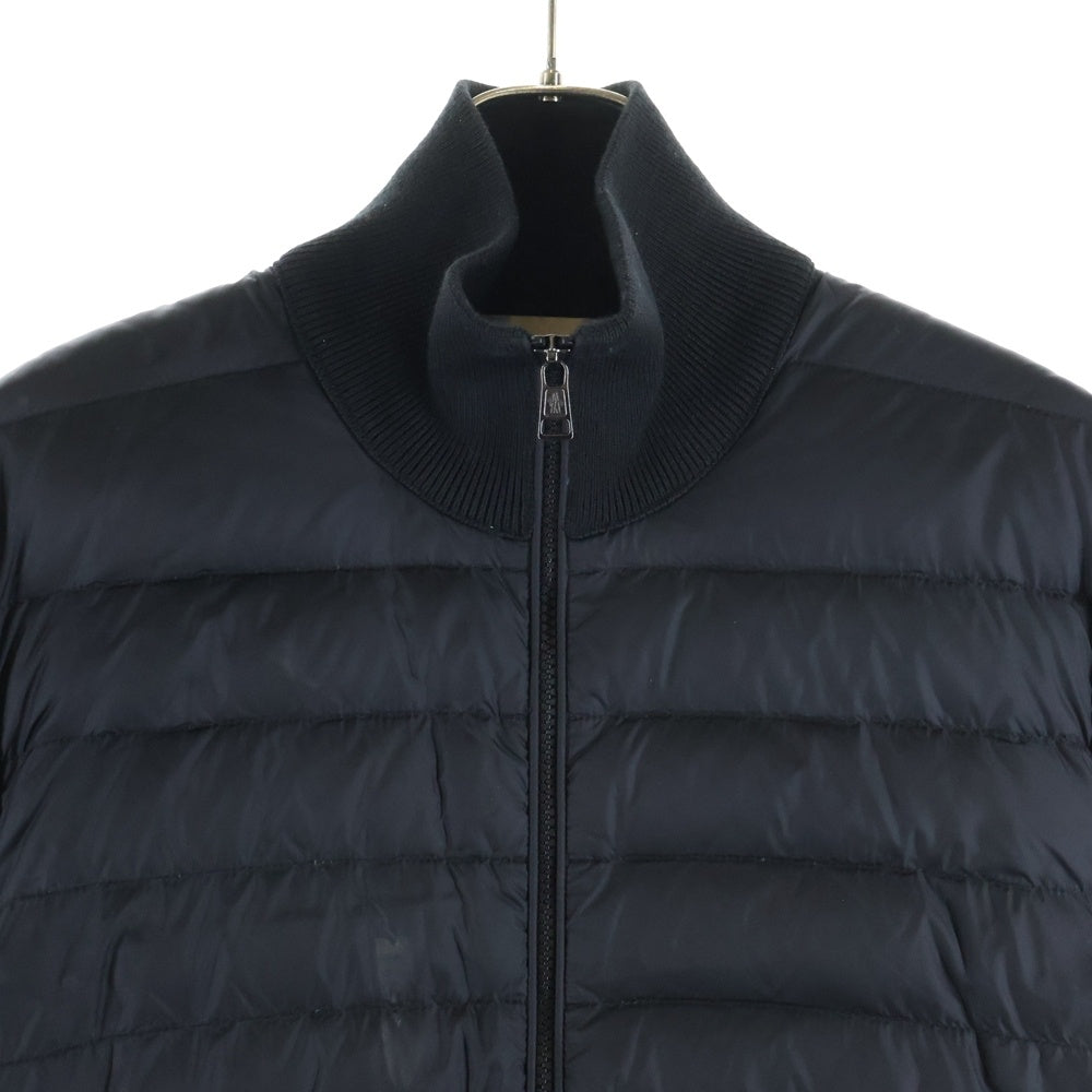 MONCLER(モンクレール) MAGLIONE TRICOT CARDIGAN マグリオントリコカーディガン ナイロン切替 D20919412700 94666 ブラック