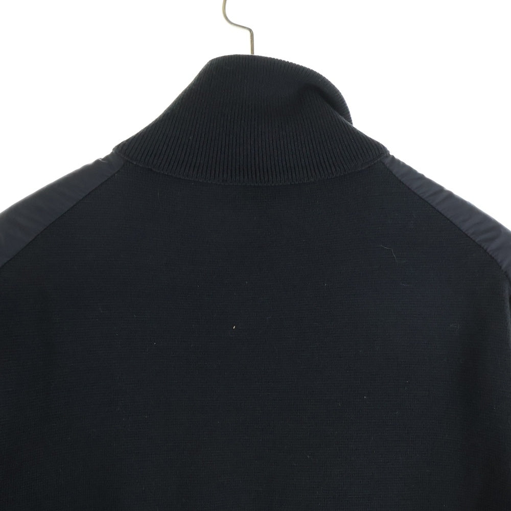 MONCLER(モンクレール) MAGLIONE TRICOT CARDIGAN マグリオントリコカーディガン ナイロン切替 D20919412700 94666 ブラック