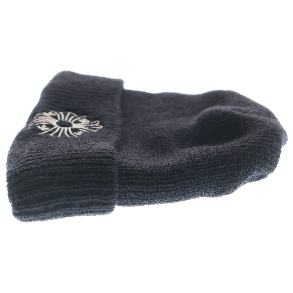 CHROME HEARTS(クロムハーツ) WOOL WATCH CAP ウールワッチキャップ CHプラス刺繍ビーニー ニットキャップ 帽子 ブラック