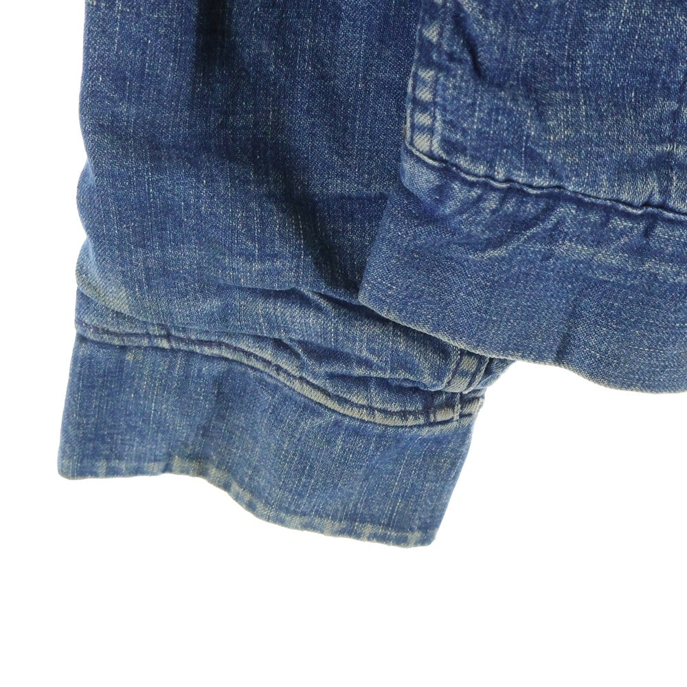 VINTAGE(ヴィンテージ) 40s アールデコTALONジップ コーデュロイロイ切替ブランケットジップデニムジャケット インディゴ