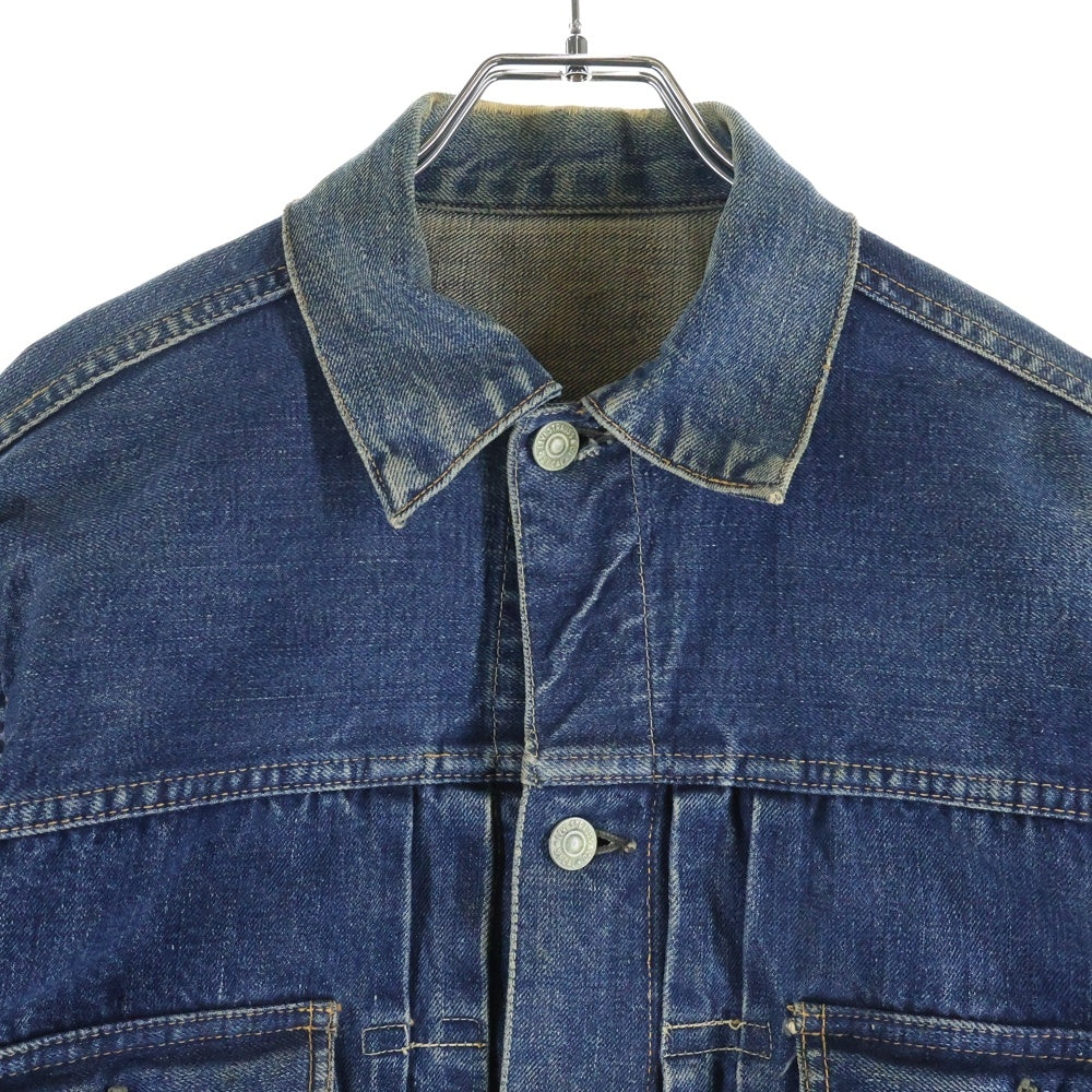 Levi's(リーバイス) 50s 507XX 2nd BIGE セカンド ビッグE 両面タブ シンチバック ボタン裏刻印なし デニムトラッカージャケット インディゴ