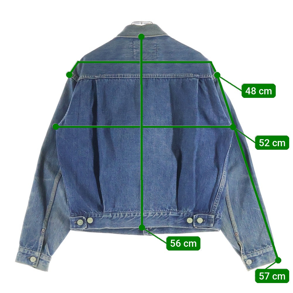 Levi's(リーバイス) 50s 507XX 2nd BIGE セカンド ビッグE 両面タブ シンチバック ボタン裏刻印なし デニムトラッカージャケット インディゴ