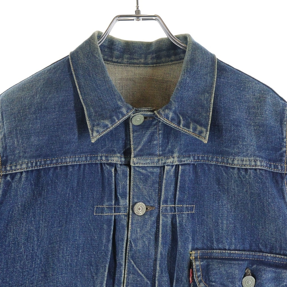 Levi's(リーバイス) 40s-50s 506XX 1st BIGE ファースト ビッグE 片面赤タブ シンチバック ボタン裏刻印なし デニムトラッカージャケット インディゴ