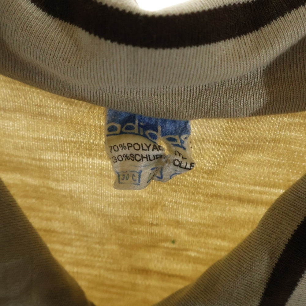 adidas(アディダス) 70s VINTAGE ヴィンテージ トラックジャケット トレフォイルロゴ刺繍 西ドイツ製 ジャージ ベージュ