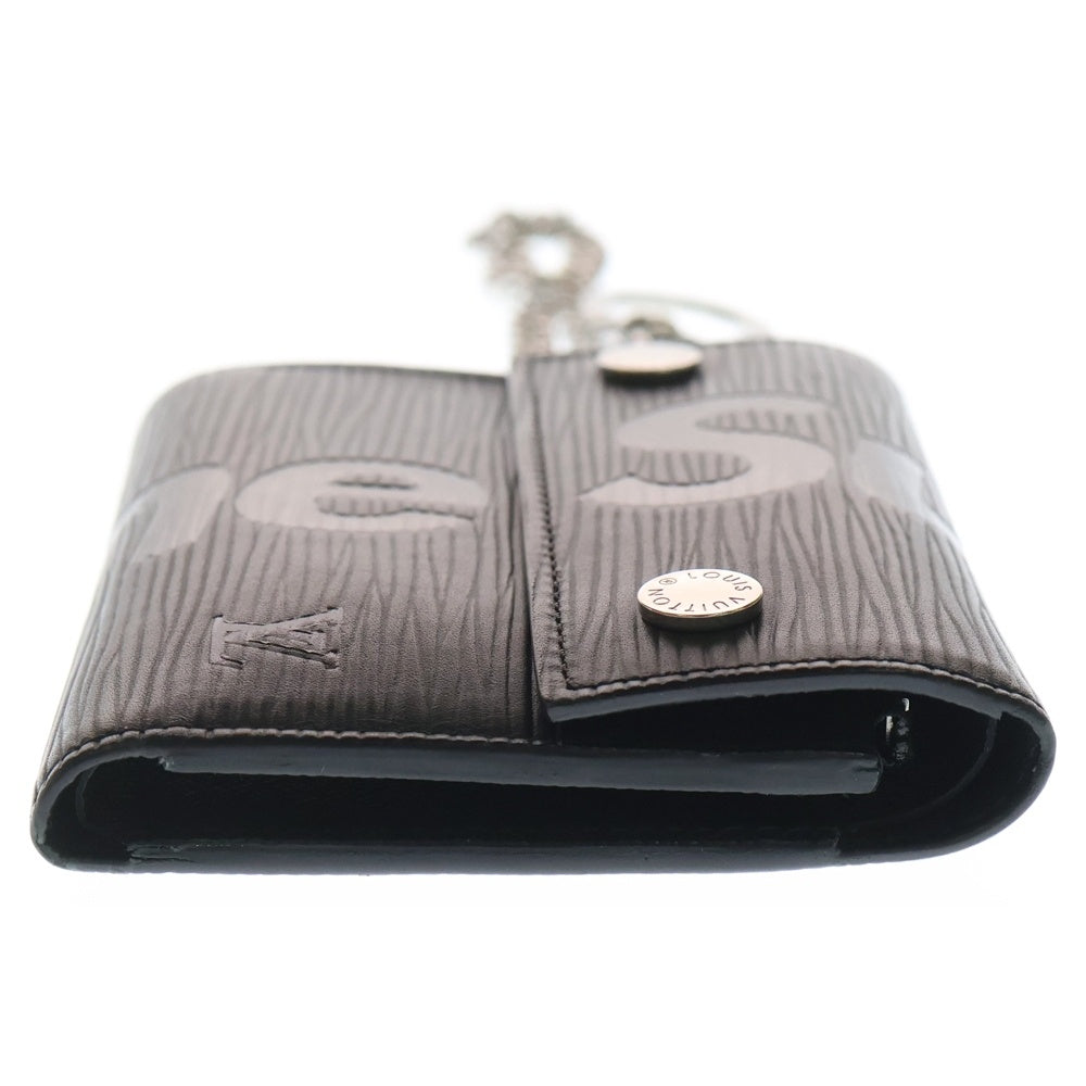 SUPREME(シュプリーム) 17AW ×LOUIS VUITTON CH.CP WALLET ルイヴィトン エピ チェーンコンパクトウォレット 三つ折り財布 M67711 ブラック レディース