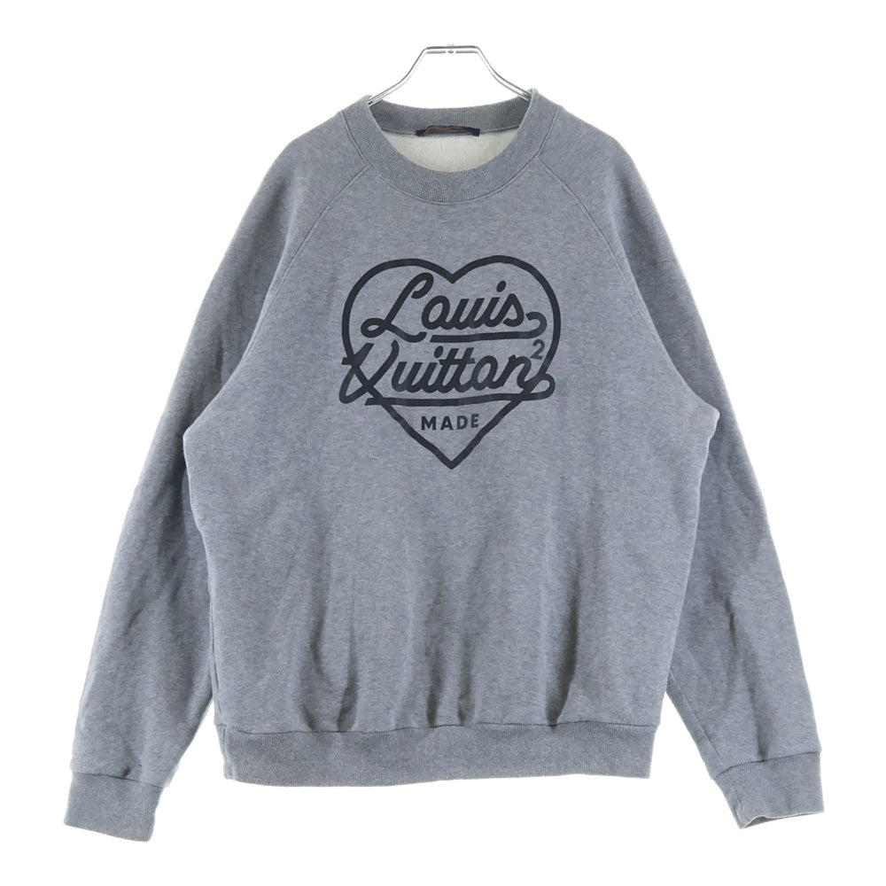 LOUIS VUITTON(ルイヴィトン) 22SS ×NIGO ニゴ ハートロゴクルーネックスウェット RM221M UYR HMY02W グレー
