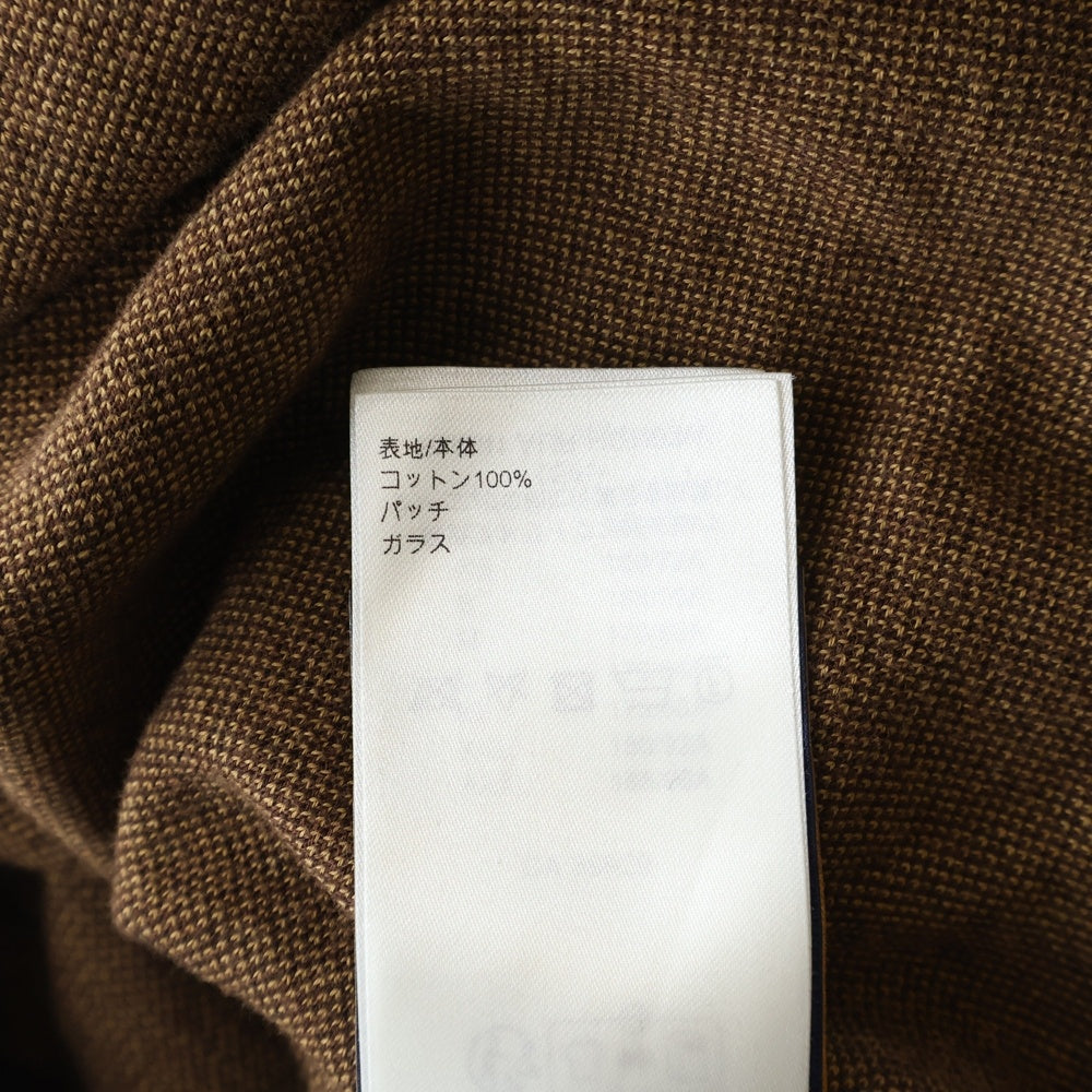 LOUIS VUITTON(ルイヴィトン) 24SS ショートスリーブコットンダミエクルーネックウィズストラスLVパッチ 半袖カットソー RM241 AUR HQN63W ブラウン