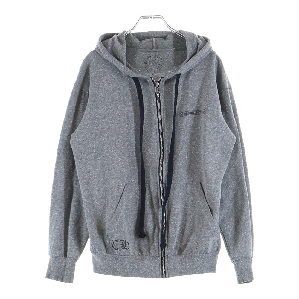 CHROME HEARTS(クロムハーツ) OLD バックフレアニー プリント ジップアップフーディー パーカー グレー