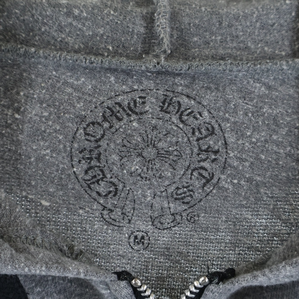 CHROME HEARTS(クロムハーツ) OLD バックフレアニー プリント ジップアップフーディー パーカー グレー