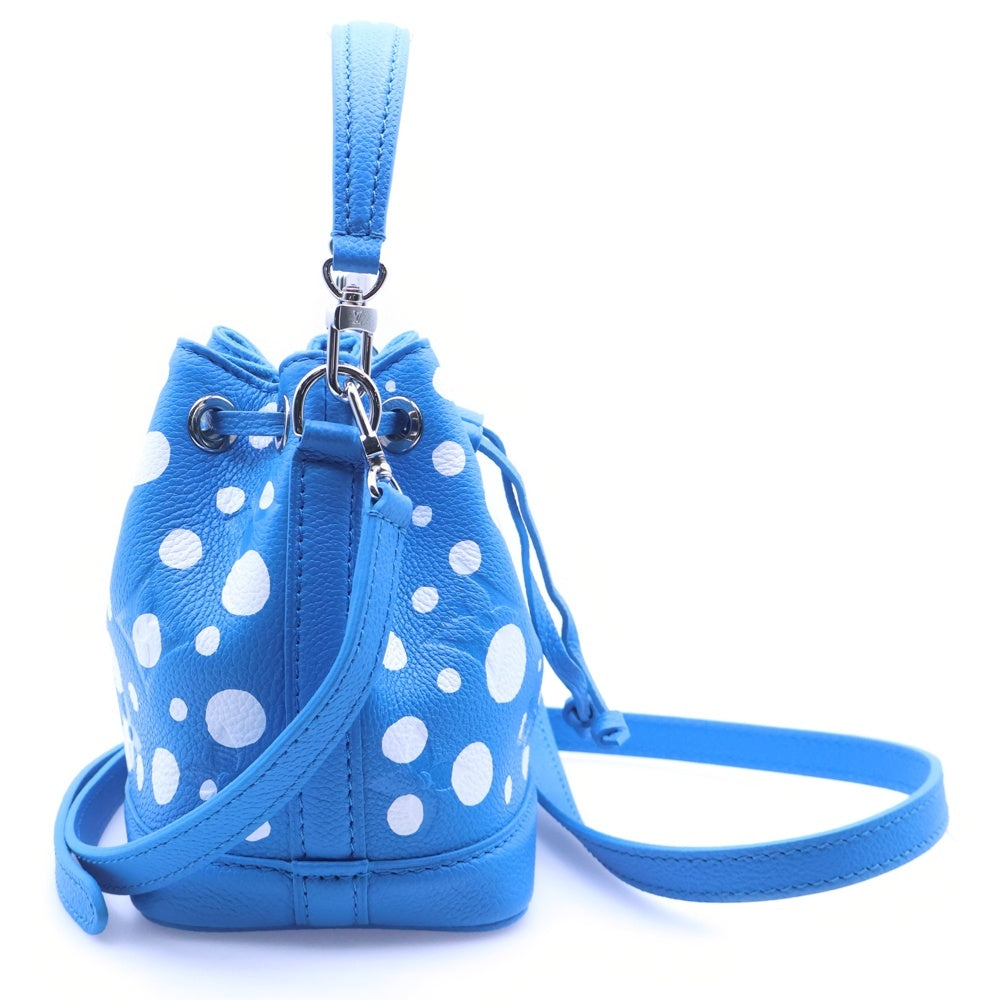 LOUIS VUITTON(ルイヴィトン) ×YK Nano Noe M81985 ×草間彌生 モノグラムアンプラント ナノノエショルダーバッグ ブルー レディース