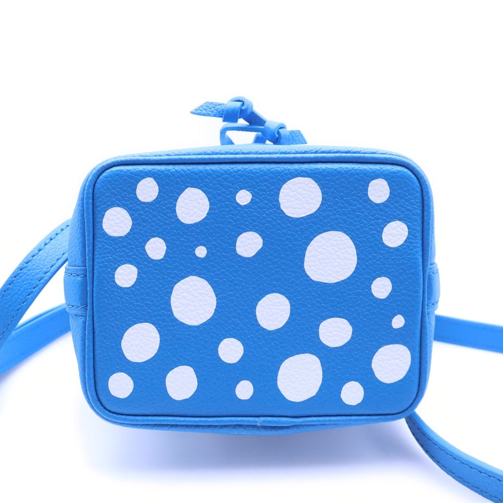 LOUIS VUITTON(ルイヴィトン) ×YK Nano Noe M81985 ×草間彌生 モノグラムアンプラント ナノノエショルダーバッグ ブルー レディース