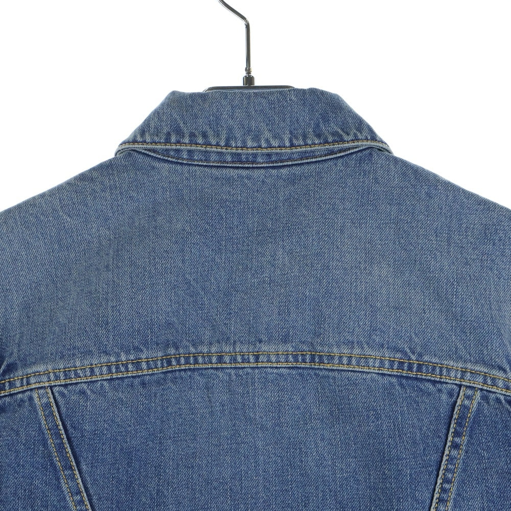 LOUIS VUITTON(ルイヴィトン) 23AW ×YK Short Denim Jacket W/Patches RW232J GM1 FOJA37 ×草間彌生 フェイスパッチ付きショートデニムジャケット インディゴ レディース