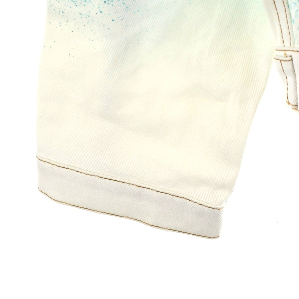 LOUIS VUITTON(ルイヴィトン) 23SS LV Spray Denim Jacket RM231M U14 HOA10X スプレーペイントデニムジャケット ホワイト/ライトブルー