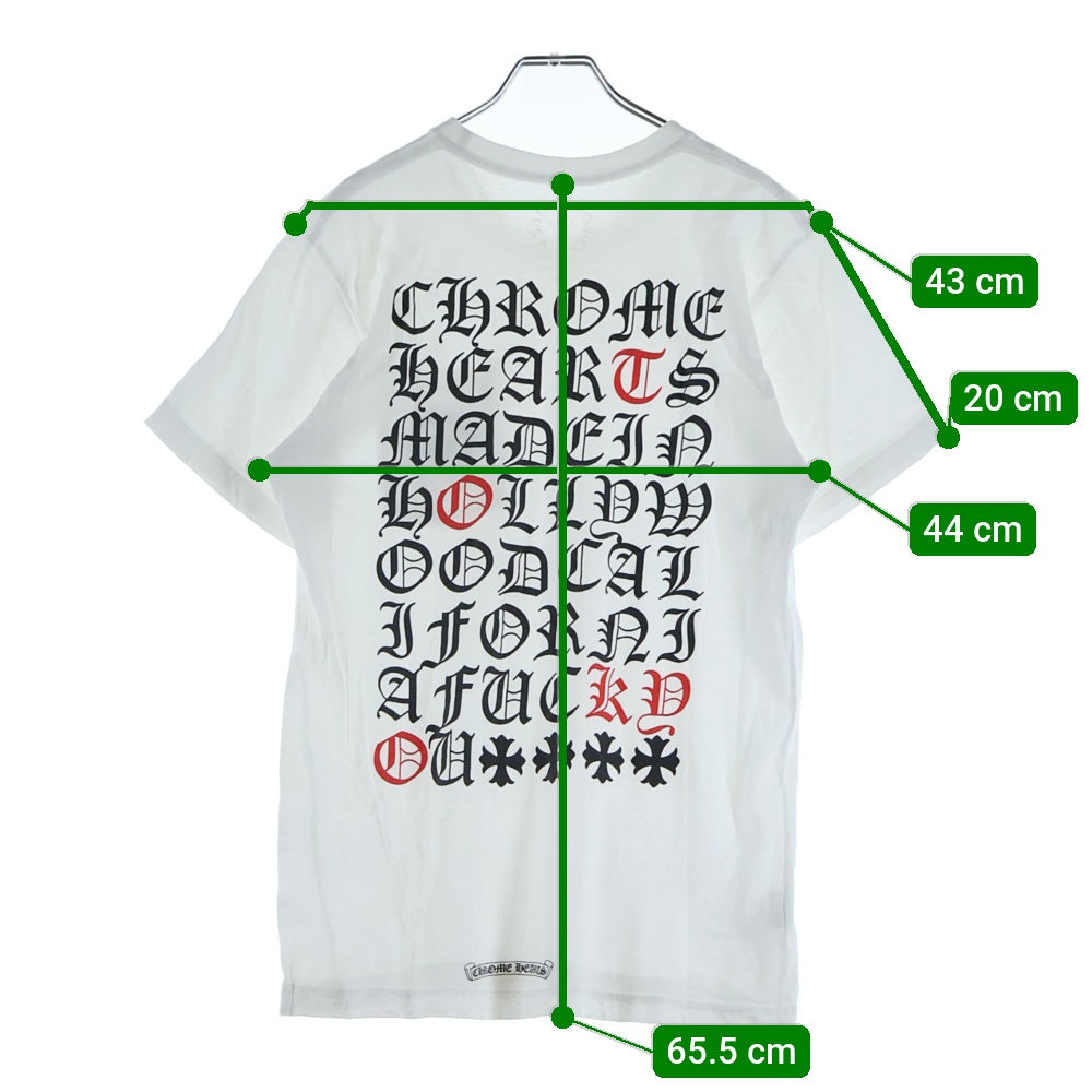 CHROME HEARTS(クロムハーツ) Made In Hollywood Tokyo Logo Tee メイドインハリウッド 東京ロゴ 半袖Tシャツ ホワイト