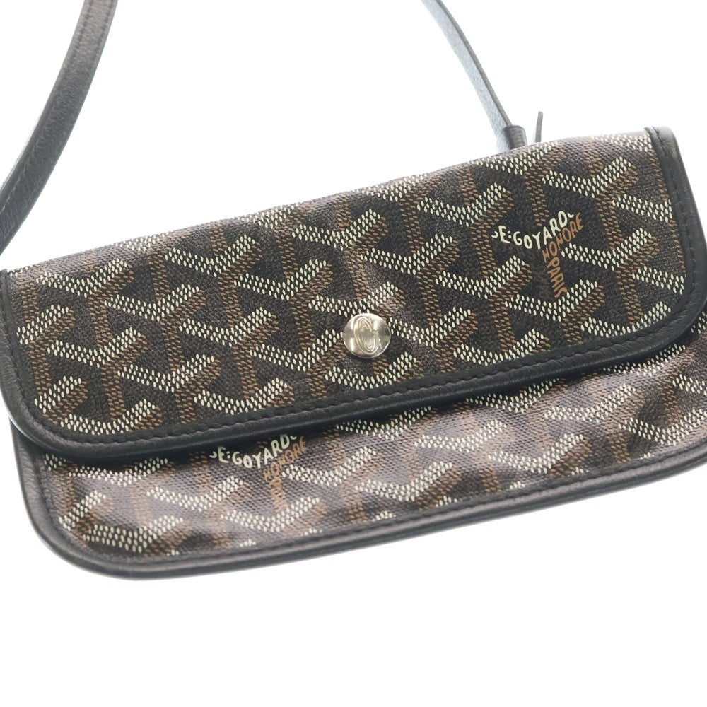 GOYARD(ゴヤール) サンルイ GM ポーチ付ヘリボーンレザートートバッグ ブラック レディース
