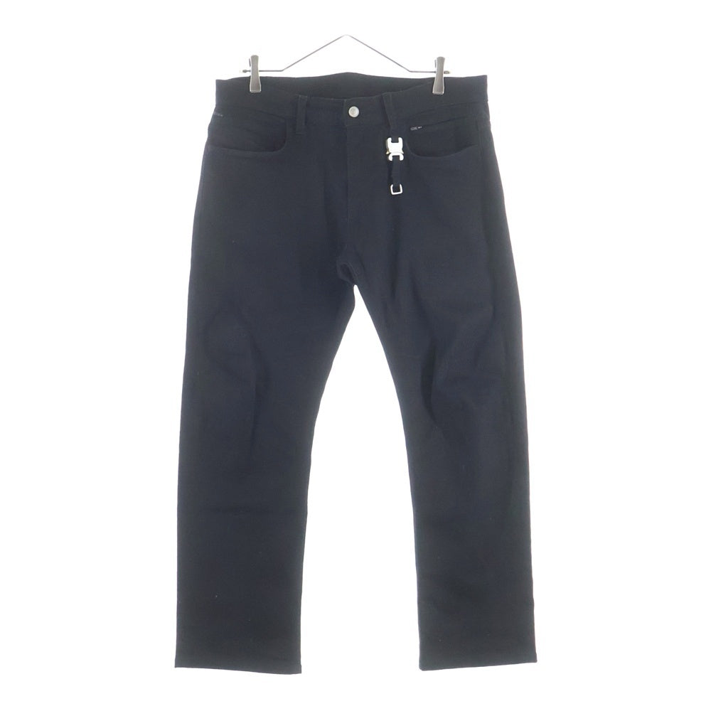 1017 ALYX 9SM(アリクス) キーチェーン付 スキニーブラックデニムパンツ ブラック