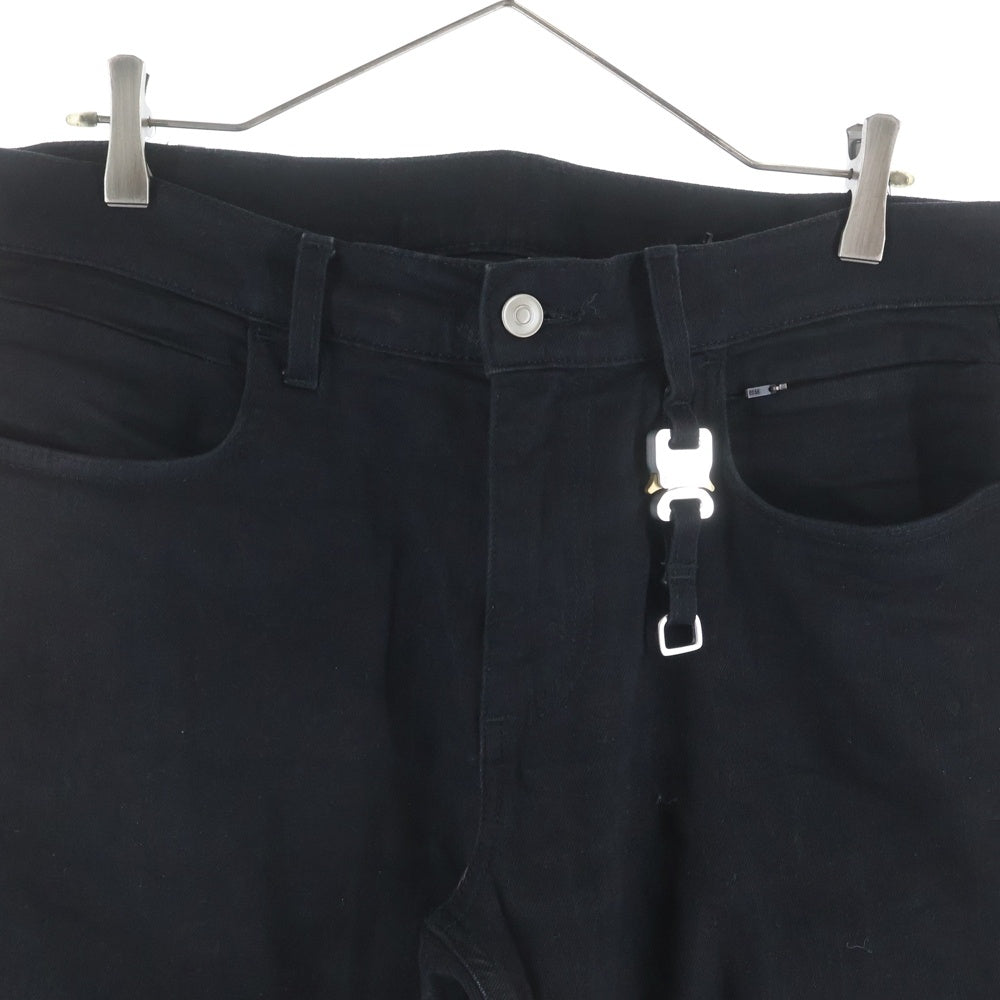 1017 ALYX 9SM(アリクス) キーチェーン付 スキニーブラックデニムパンツ ブラック