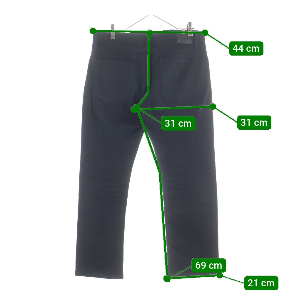 1017 ALYX 9SM(アリクス) キーチェーン付 スキニーブラックデニムパンツ ブラック