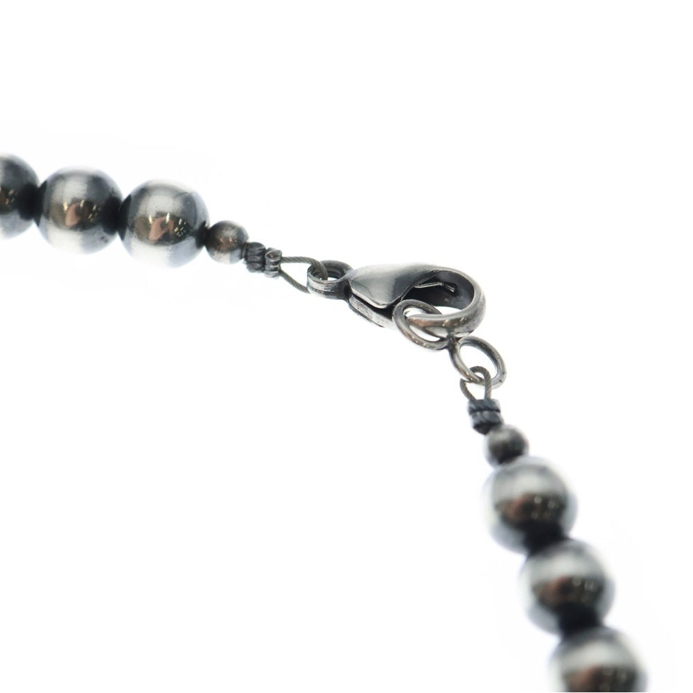 INDIAN JEWELRY(インディアンジュエリー) NAVAJO ナバホ ビーズネックレス ナバホパール シルバー