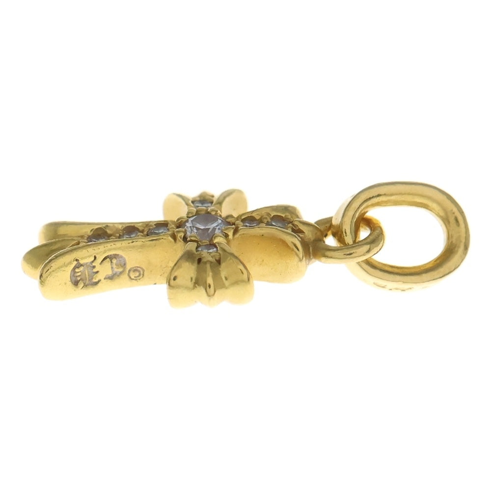 CHROME HEARTS(クロムハーツ) 22K CRS BBYFAT P/DIA ベイビーファットクロス PAVEダイヤ ペンダントトップ ゴールド BCA035